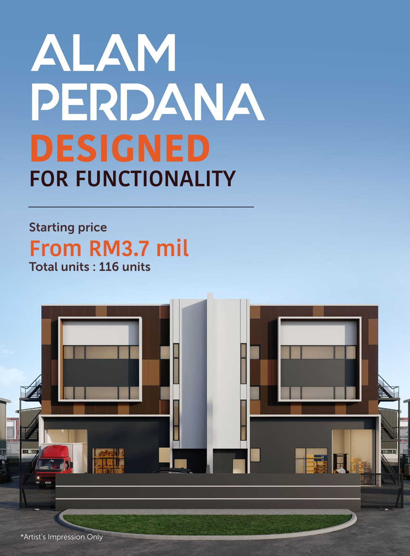 ALAM PERDANA DESIGNED FOR FUNCTINALITY | Starting price FROM RM3.7 mil | Total units: 116 units